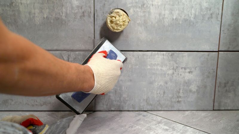 Glass Block Grout Repair
